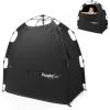 imagePandaEar Portable Blackout Tent for Babies and Toddlers Privacy Canopy Cover for Pack N Play Mini Cribs Foldable Sleep Pod Travel ampamp Indoor Use Blocks 95 Light Black