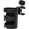 imagePandaEar Stroller Cup Holder Universal Cup Holder Bike Cup Holder Durable Easy to Install for Stroller Bike Wheelchair Walker Scooter Black