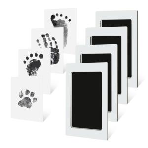 imagePandaEar 4 Pack Inkless Baby Hand and Footprint Kit Clean Touch Ink Pad Kit for Newborn and Pets Dog Paw ampamp Nose Print Kit