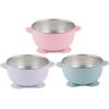 imagePandaEar 3 Pack Baby Stainless Steel Bowls with Suction NonSlip Child Food Bowl with Silicone Sleeve for Kids Toddlers Infants Extra Strong Base BPA free