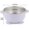 imagePandaEar 3 Pack Baby Stainless Steel Bowls with Suction NonSlip Child Food Bowl with Silicone Sleeve for Kids Toddlers Infants Extra Strong Base BPA free