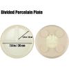 imagePandaEar 3 Pack Porcelain Toddler Plates with Silicone Sleeves  78quot Divided Kids Plates  Microwave ampamp Dishwasher Safe  NonSlip BPAFree BeigeMintPinkBrownBlueGreen