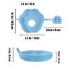 imagePandaEar 4 Pack Popsicle Holder for Kids Silicone Ice Cream Cone ampamp Popsicle Drip Catcher with Builtin Straw MessFree Frozen Treat Holder
