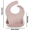 imagePandaEar 6in1 Stainless Steel Baby Feeding Set  Divided Suction Plate Bowl Sippy Cup with Straw Bib Spoon ampamp Fork  BPAFree Toddler Feeding Essentials for SelfFeeding Pink