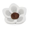imagePandaEar Baby Bath Pad for Infant Newborn  Soft Flower 5 Petals for Sink Bathtub Essentials Shower Gift GreyGrey