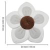 imagePandaEar Baby Bath Pad for Infant Newborn  Soft Flower 5 Petals for Sink Bathtub Essentials Shower Gift GreyGrey
