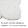 imagePandaEar Baby Bath Pad for Infant Newborn  Soft Flower 5 Petals for Sink Bathtub Essentials Shower Gift GreyPink