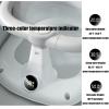 imagePandaEar Baby Bath Seat for 6 Months ampamp Up NonSlip Toddler Bath Chair with Temperature Display 4 Suction Cups ampamp Soft Cushion Infant Bathtub Seat for Sitting Up Gray