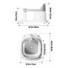 imagePandaEar Baby Bath Seat for 6 Months ampamp Up NonSlip Toddler Bath Chair with Temperature Display 4 Suction Cups ampamp Soft Cushion Infant Bathtub Seat for Sitting Up Gray