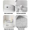 imagePandaEar Baby Bath Seat for 6 Months ampamp Up NonSlip Toddler Bath Chair with Temperature Display 4 Suction Cups ampamp Soft Cushion Infant Bathtub Seat for Sitting Up Gray