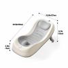imagePandaEar Baby Bath Support Foldable Infant Bathtub for Newborn Babies 06 Months Soft Sink Baby Bath Tub GreyGrey