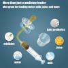 imagePandaEar Baby Medicine Dispenser Kit 4PCS  Oral Syringe Pacifier Medicine Feeder Measuring Cup ampamp Cleaning Brush  Silicone Baby Medicine Dropper for Newborns Infants ampamp Toddlers