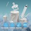 imagePandaEar Baby Medicine Dispenser Kit 4PCS  Oral Syringe Pacifier Medicine Feeder Measuring Cup ampamp Cleaning Brush  Silicone Baby Medicine Dropper for Newborns Infants ampamp Toddlers