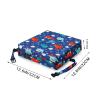 imagePandaEar Toddler Booster Seat for Dining Table Portable Increasing Booster Cushion for Kids Double Strap SafetyPU AntiScratch NonSlip Bottom Blue