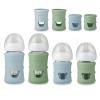 imagePandaEar 4 Pack Silicone Sleeves for Philips Avent Natural Glass Baby Bottles 2 x 4oz ampamp 2 x 8oz BPAFree Shatterproof Covers Heat Resistant AntiSlip Grip Fits 4oz and 8oz Avent Glass Bottles