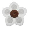 imagePandaEar Baby Bath Pad for Infant Newborn  Soft Flower 5 Petals for Sink Bathtub Essentials Shower Gift GreyGrey