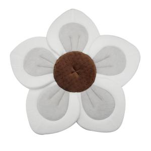 imagePandaEar Baby Bath Pad for Infant Newborn  Soft Flower 5 Petals for Sink Bathtub Essentials Shower Gift GreyGrey