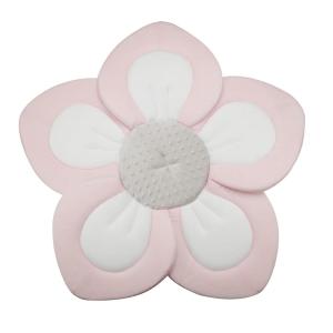 imagePandaEar Baby Bath Pad for Infant Newborn  Soft Flower 5 Petals for Sink Bathtub Essentials Shower Gift GreyPink