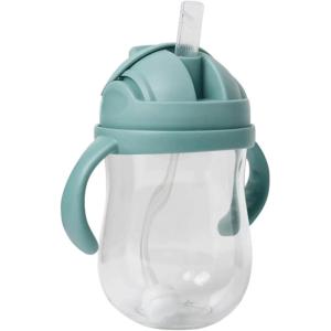 imagePandaEar Tritan Sippy Cup with Weighted Straw SpillProof Baby Straw Cup with EasyGrip Handles Drink from Any Angle 10 oz for Babies 6 Months and Up