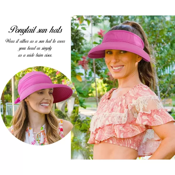 Verabella Womens Beach Hat Summer    for Hiking Sun Protection Visor Sun Protection HatRose