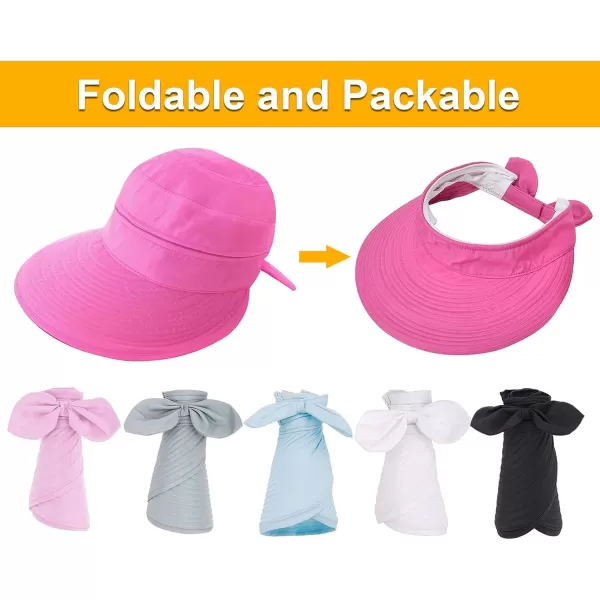 Verabella Womens Beach Hat Summer    for Hiking Sun Protection Visor Sun Protection HatRose
