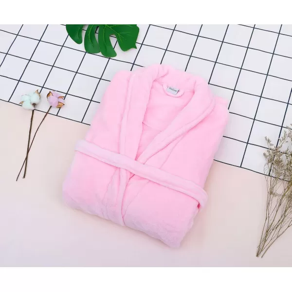 Verabella Womens Luxuriously Cozy Plush Bath RobePink