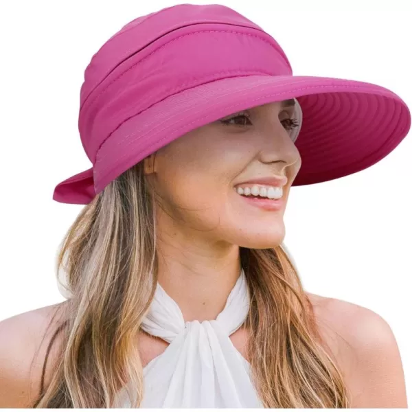 Verabella Womens Beach Hat Summer    for Hiking Sun Protection Visor Sun Protection HatRose