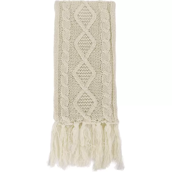Verabella Women ampamp Mens 3 in 1 Winter Warm Knit Beanie Hat Scarf and Mittens SetBeige