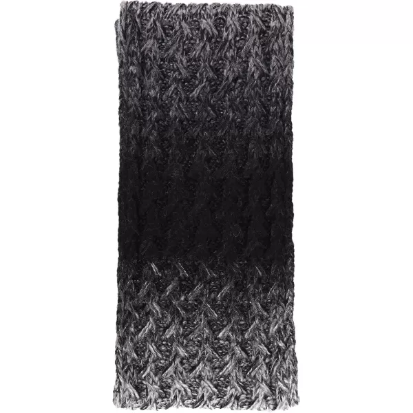 Verabella Women ampamp Mens 3 in 1 Winter Warm Knit Beanie Hat Scarf and Mittens SetBlackGrey