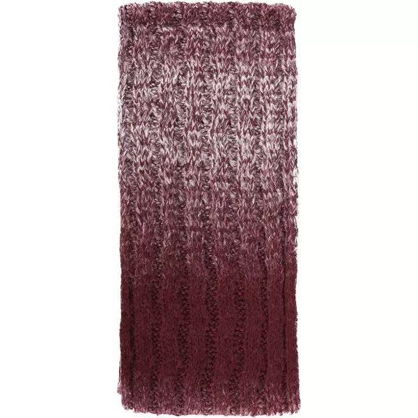 Verabella Women ampamp Mens 3 in 1 Winter Warm Knit Beanie Hat Scarf and Mittens SetBurgundyLight Grey