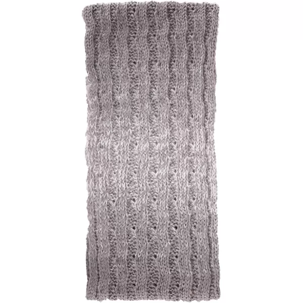 Verabella Women ampamp Mens 3 in 1 Winter Warm Knit Beanie Hat Scarf and Mittens SetCharcoalLight Grey