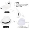 imageVerabella Straw Fedora Hat for Women ampamp Men Foldable Short Brim Trilby Beach Sun HatWhite
