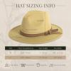 imageVerabella Womens Classic Wide Brim Fedora Hat Felt Panama Hat with Belt BuckleCamelwide Belt