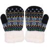 imageVerabella Boys Girls Sherpa Lined Fuzzy Cuff Winter Mittens Kids Knitted Gloves 3 Pairs3 Pairs Style8