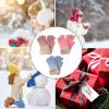 imageVerabella Girls Knit Gloves 3 Pack Kids Stretch Touchscreen Winter Gloves wFur Cuff Dark PinkPinkLight Blue