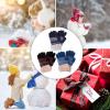 imageVerabella Kids Knit Gloves Boys 3 Pack Touchscreen Winter Knit Gloves wFur Cuff BlueTealBlack