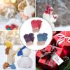 imageVerabella Kids Winter Gloves 3 Pack Girl Stretch Touchscreen Knit Gloves wFur Cuff PurpleRedBlue