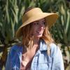 imageVerabella Sun Visors for Women UV Protection Wide Brim Ponytail Beach Hat Roll Up Packable Straw Visor HatNatural