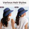 imageVerabella Sun Hats for Women UPF 50 Womens Lightweight FoldablePackable Beach Sun Hat