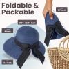 imageVerabella Sun Hats for Women UPF 50 Womens Lightweight FoldablePackable Beach Sun Hat