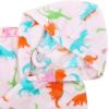imageVerabella Boys Girls Plush Soft Fleece Printed Hooded Cover upDinosurepink