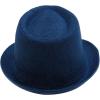imageVerabella Unisex Short Brim Panama Style Natural Straw FedoraTrilby Summer HatNavy