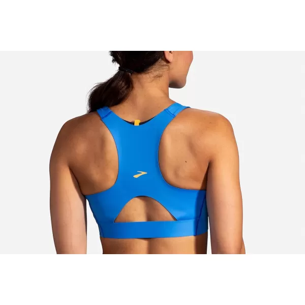 Brooks Womens 3 Pocket Sports Bra for Running Workouts ampamp SportsBlue Bolt