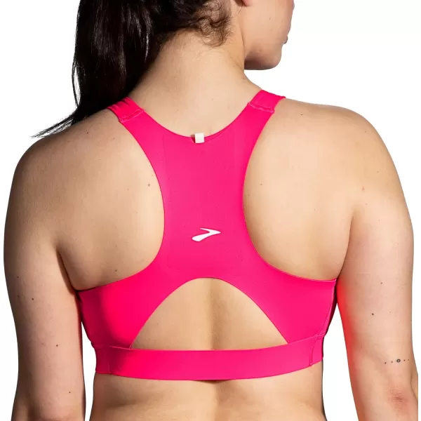 Brooks Womens 3 Pocket Sports Bra for Running Workouts ampamp SportsHyper Pink