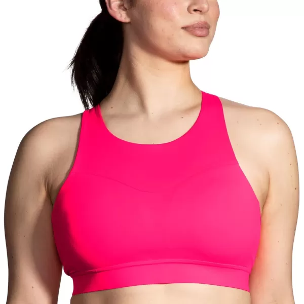 Brooks Womens 3 Pocket Sports Bra for Running Workouts ampamp SportsHyper Pink