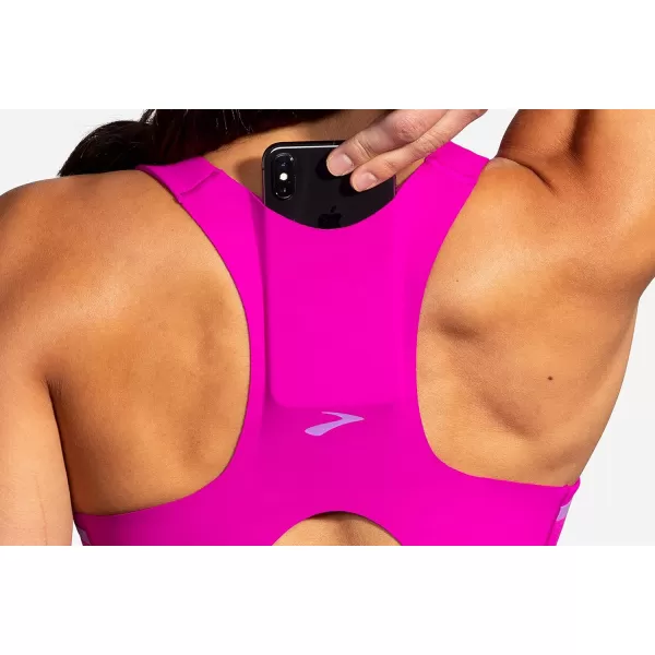 Brooks Womens 3 Pocket Sports Bra for Running Workouts ampamp SportsMagenta