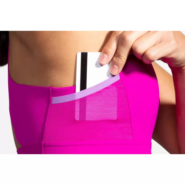 Brooks Womens 3 Pocket Sports Bra for Running Workouts ampamp SportsMagenta