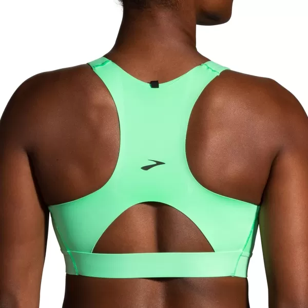 Brooks Womens 3 Pocket Sports Bra for Running Workouts ampamp SportsNeo Green