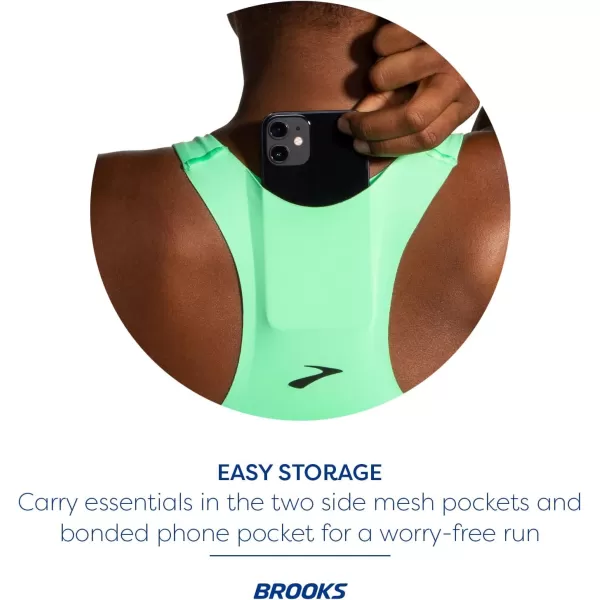 Brooks Womens 3 Pocket Sports Bra for Running Workouts ampamp SportsNeo Green