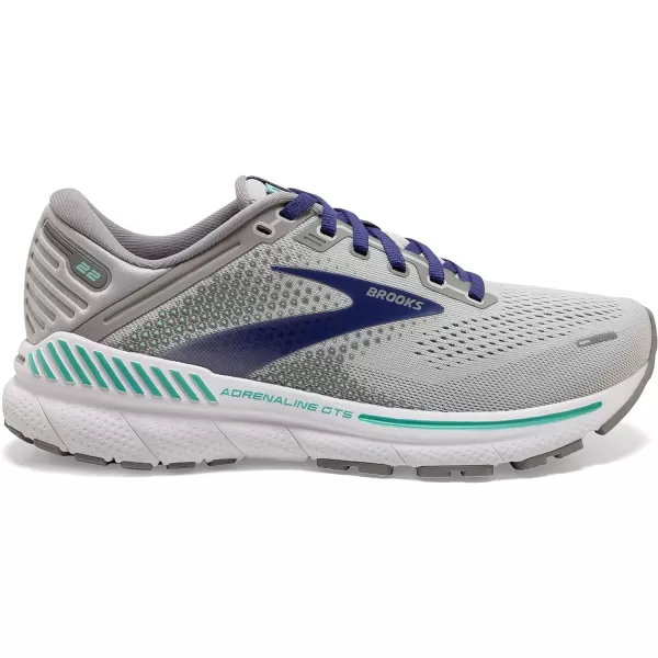 Brooks Womens Adrenaline GTS 22 Supportive Running ShoeAlloyBlueGreen